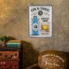 Retro Dekorációs Fém Tábla Gin&Tonic Felirattal - Gintonic rajongóknak